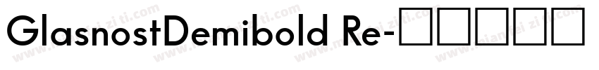 GlasnostDemibold Re字体转换
